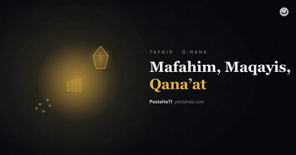 Mafahim, Maqayis, Qana'at: Bagaimana Cara Pandang Terbentuk